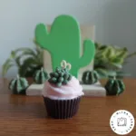 شمع کاپ کیک کاکتوس