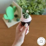 شمع کاپ کیک کاکتوس - Image 2