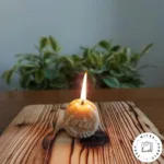 شمع بیسکوئیت لوتوس کرم دار - Image 2