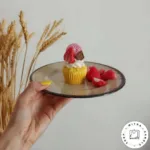 شمع کیک فنجونی لیمویی