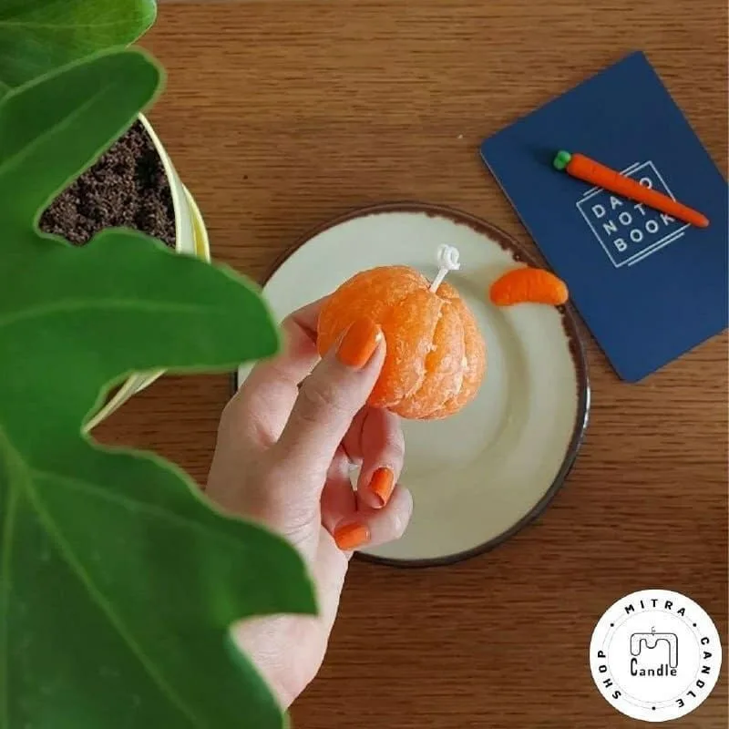 mandarin-candle.1 شمع نارنگی - Image 1