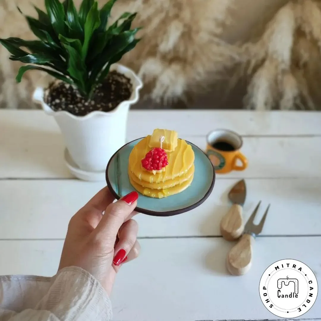 honey-butter-pancake-candle.4 شمع پنکیک کره عسلی - Image 1