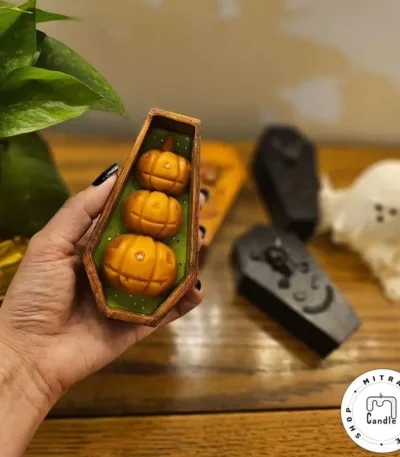 Halloween coffin candle.1
