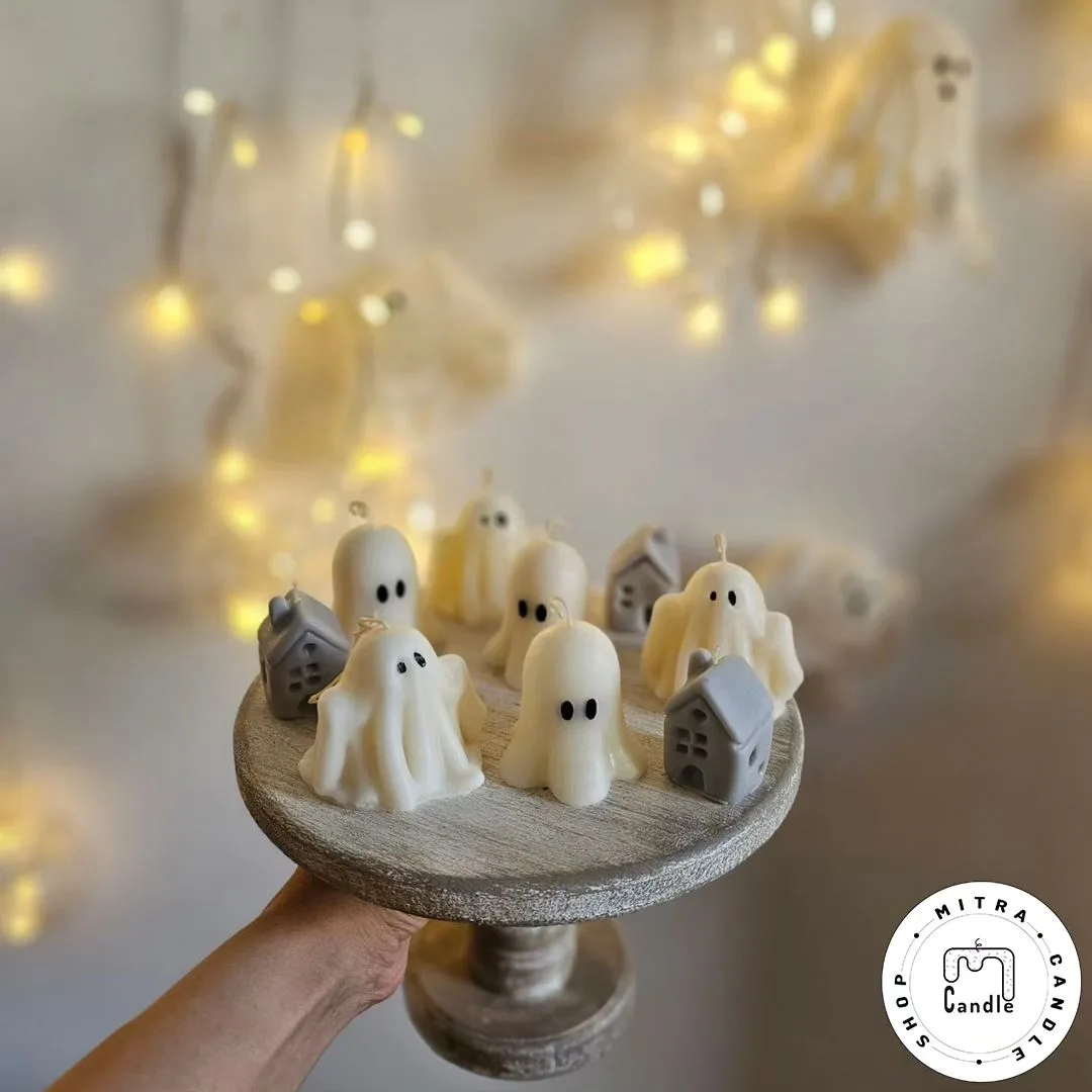 ghost.1 شمع روح و کلبه مینی - Image 1