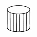 شیاردار پهن سفید کتان