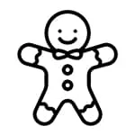 آدمک زنجبیلی - رنگ سفید کتان کد ۲