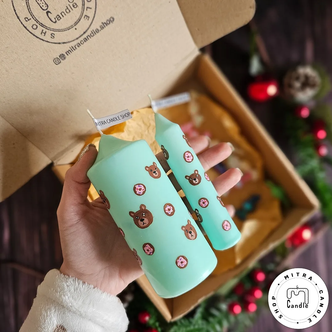 bear pack.5 شمع خرس دوناتی - Image 1