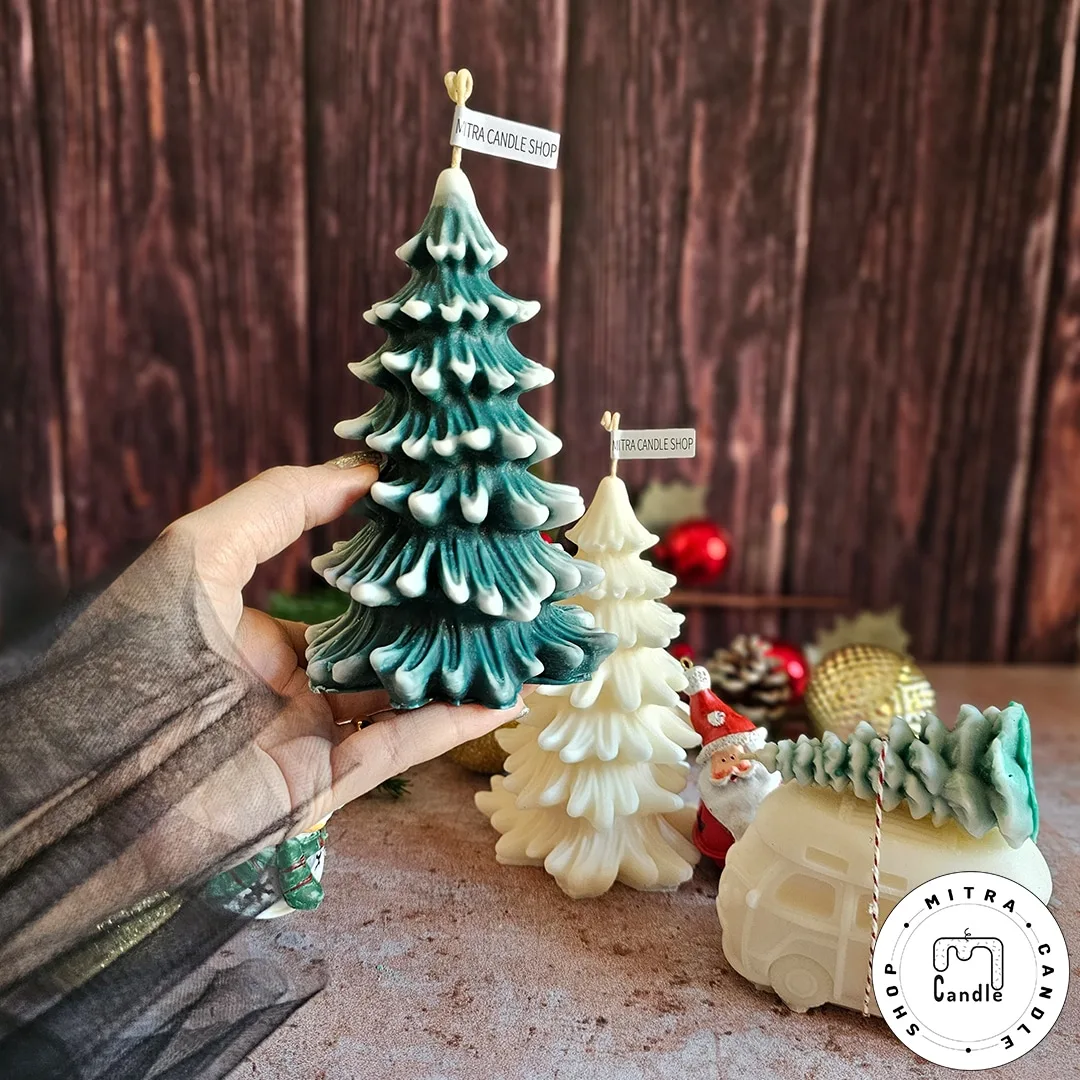 norwegian tree candle.2 شمع درخت نروژی - Image 1