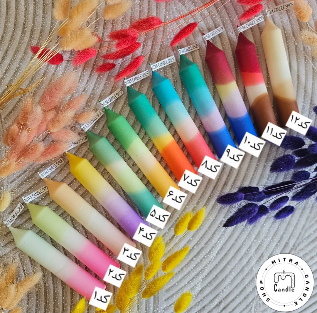 candy1 پک شمع قلمی کندی - Image 1