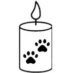 قلمی سفید طرح گربه