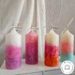 شمع استوانه رنگین کمونی - Image 2