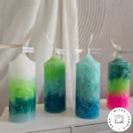 شمع استوانه رنگین کمونی - Image 3