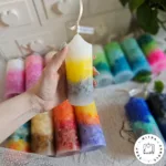 شمع استوانه رنگین کمونی - Image 16