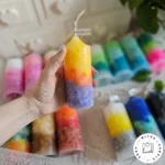 شمع استوانه رنگین کمونی - Image 24