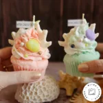 شمع کاپ کیک مرجان دریایی - Image 4