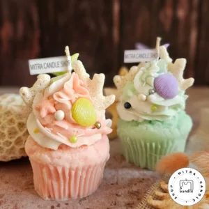 شمع کاپ کیک مرجان دریایی