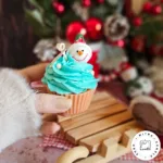 شمع کاپ کیک آدم برفی - Image 4