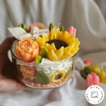 شمع لیوانی گل های بهاری - Image 4