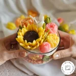 شمع لیوانی گل های بهاری - Image 5